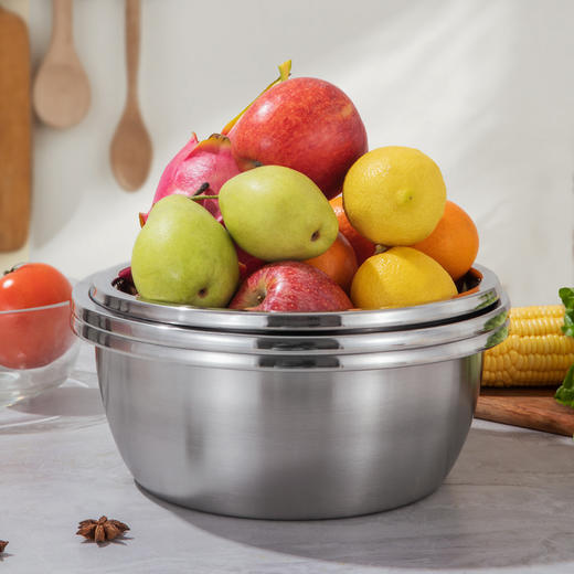 【400积分+69元】康巴赫 切削功能不锈钢盆筛 4件套 盆盆相套节省空间 商品图4