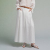 【林栖设计小店】【配腰带】亚麻半身裙开衩百搭气质宽松2025秋季新款裙子女F1953224 商品缩略图0