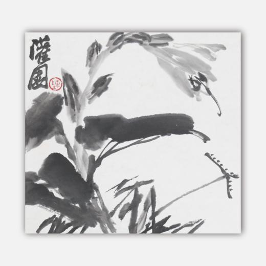 陈太一《剑兰》国画原作33CM*33CM 手绘宣纸花鸟作品 商品图0