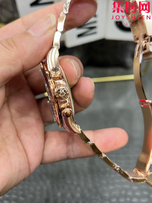 劳力士宇宙计型 VS迪通拿4131配重版 VS迪通拿全玫金款 配重版 男士腕表 丹东4131机 m126505-0001 商品图5