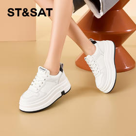 星期六时尚百搭休闲透气厚底板鞋SSD1112C9M