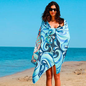 海外爆款合集跨境沙滩巾印花毛巾海边度假吸水沙滩浴巾可制定