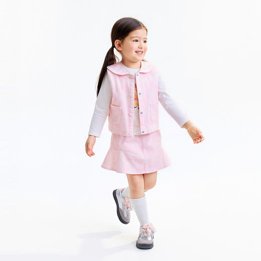 【实体店同款】女童翻领马夹秋季新款安奈儿童装XG532117 商品图3