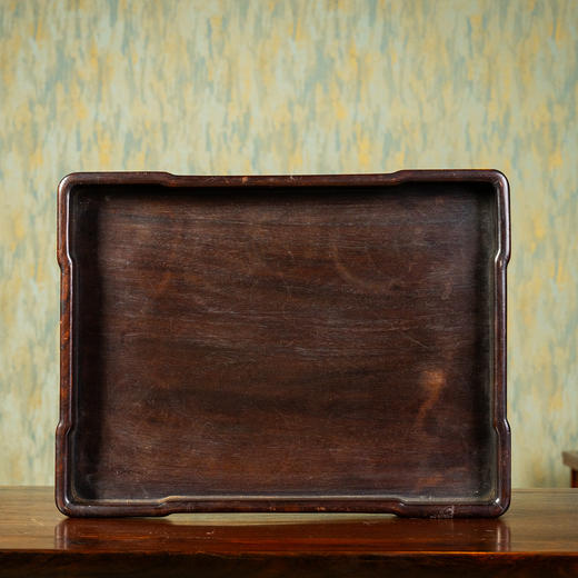 清	红木独板方形文房盘 商品图4