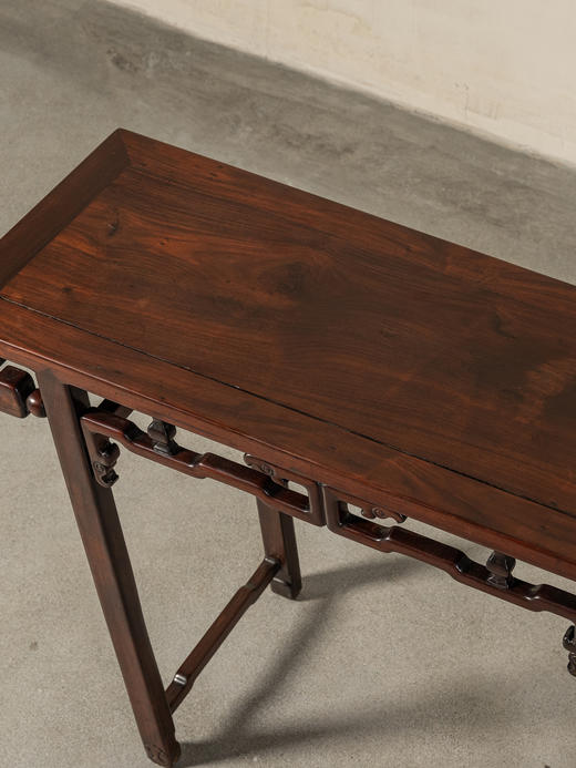 清	红木攒接拐子纹书卷式琴桌 商品图3