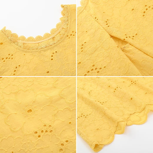 女装圆领蕾丝绣花无袖衬衣-8853C5224006 商品图2