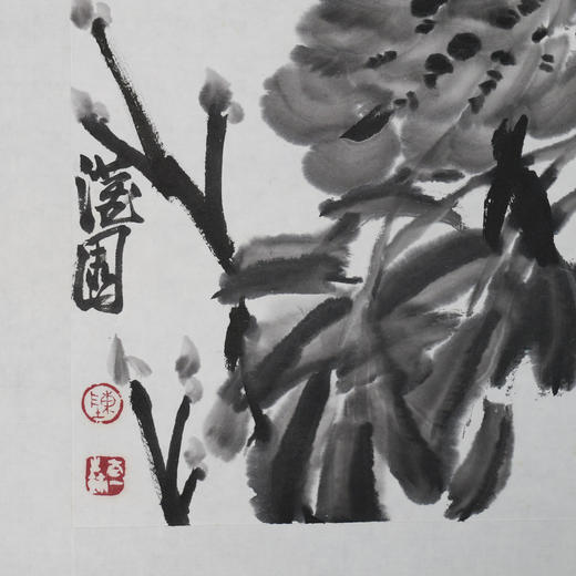 陈太一《牡丹花》国画原作33CM*33CM 手绘宣纸花鸟作品 商品图3