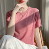 奥伊米夏季新款女休闲100%天丝圆领薄款纯色T恤YTMA63 商品缩略图4