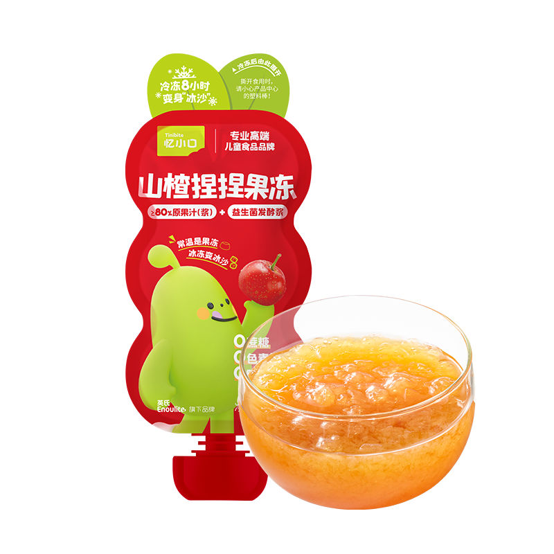 【新品】忆小口山楂捏捏果冻（60克*6袋）