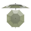 佳钓尼双弯拐杖伞多项调节伏魔扣花机械伞青苔 商品缩略图6