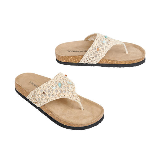 Toomanyshoes拖鞋25新款糖果碎块厚底夹脚人字拖勃肯凉拖女夏外穿 商品图3