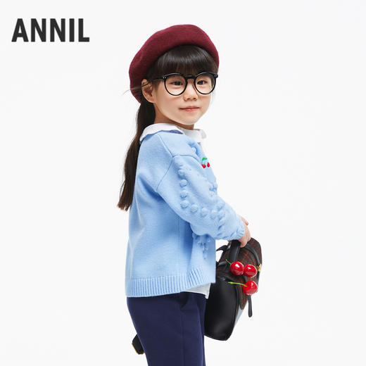 【实体店同款】女童针织开衫秋季新款安奈儿童装TG534619 商品图1