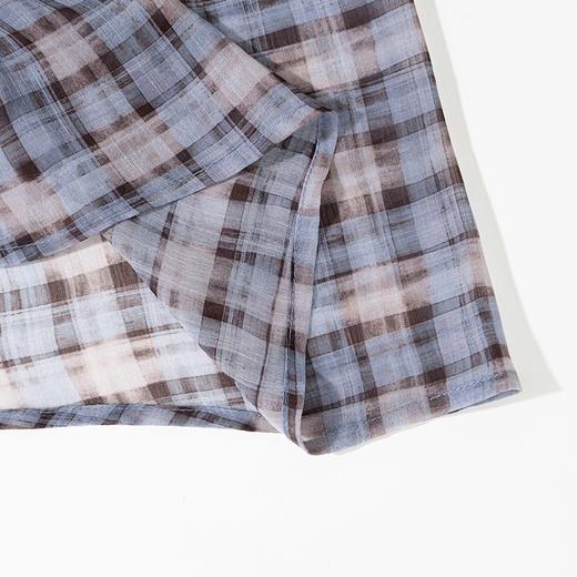 绽放103朵/【黑白灰系列】不规则经典撞色格纹下摆叠穿网纱屁帘女 商品图3