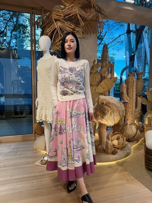 迪奥 25Fw早秋新款 南法风情地标上海刺绣羊绒针织衫（DQJ） 商品图6