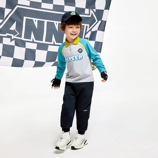 【实体店同款】男女童全腰针织长裤秋季新款安奈儿童装TM536590 商品图3