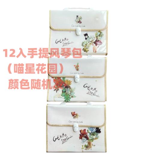 【开学季大放价】文谷12入13入PP手提风琴包几何构成系列喵星花园系列文件夹试卷收纳袋 商品图1