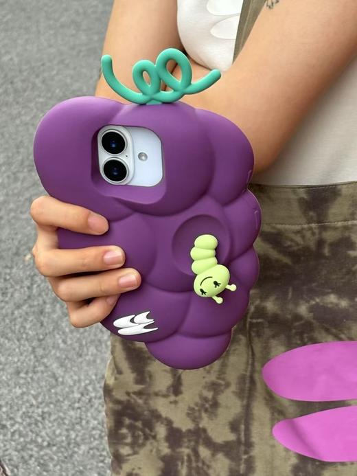 CryingCenter 巨峰葡萄水果虫果园硅胶手机壳 哭喊中心 商品图4