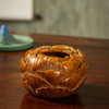 清	黄杨木雕莲瓣纹水盂 商品缩略图0