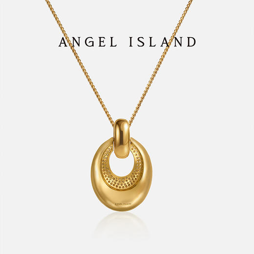 ANGEL ISLAND 「流光」锆石双色长款项链 商品图2
