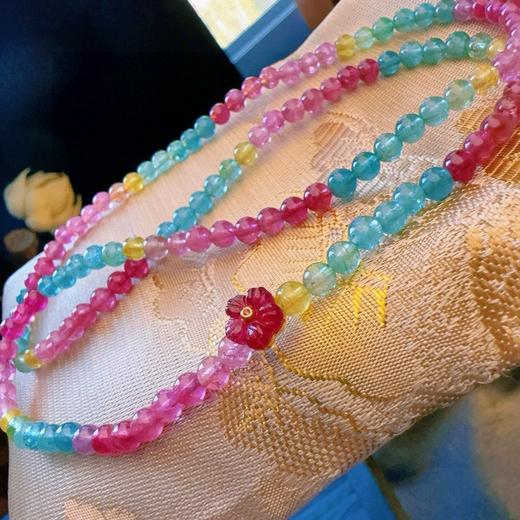 4.7mm多圈荧光碧玺手串 商品图1