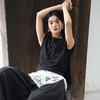 绽放旅行女装438朵/【黑白灰系列·自由T】汉麻棉针织混纺短袖T恤 商品缩略图1