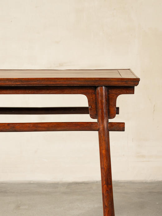 清	黄花梨夹头榫刀牙板顺枨酒桌 商品图4