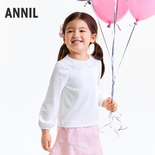 【实体店同款】女童翻领长袖上衣秋季新款安奈儿童装XG531187 商品图2