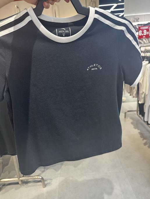 安踏女士短袖百搭透气休闲上衣162537174 商品图1