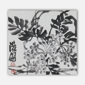 陈太一《凌霄花》国画原作33CM*33CM 手绘宣纸花鸟作品