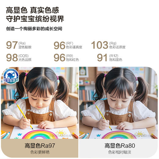 欧普（OPPLE）25新漫反射全光谱护眼吸顶灯光阶侧发光6重防眩光学卧室灯智能LED照明灯具 商品图2