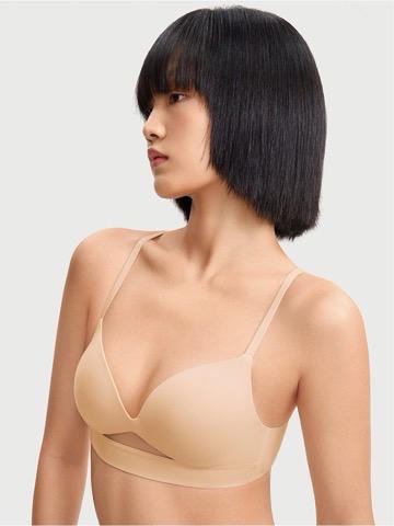 719-5 新款光面无痕无钢圈夏季小胸聚拢文胸 商品图2