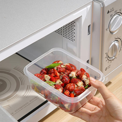 【批发】美丽雅晶彩保鲜盒750型带盖颜色随机 4个/套 商品图5