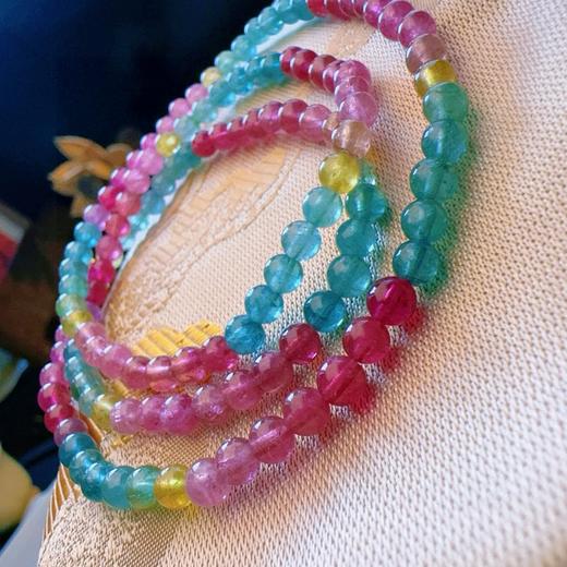 4.7mm多圈荧光碧玺手串 商品图3