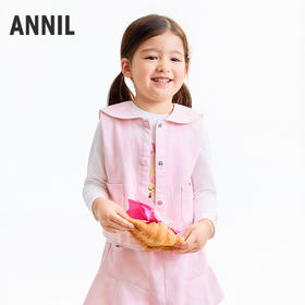 【实体店同款】女童翻领马夹秋季新款安奈儿童装XG532117