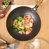 【绮】张小泉家味圆底铁锅 炒锅不粘锅家用炒菜锅无涂层 家味圆底铁锅(带盖)32cm 商品缩略图3