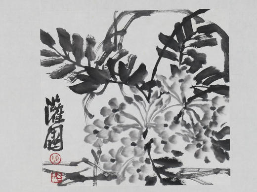 陈太一《凌霄花》国画原作33CM*33CM 手绘宣纸花鸟作品 商品图3