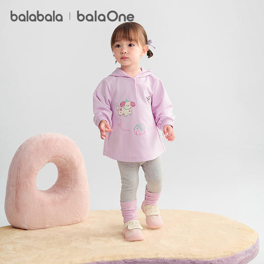 巴拉巴拉balaOne宝宝套装女童长袖2件套儿童2025新款秋装宽松可爱 商品图2