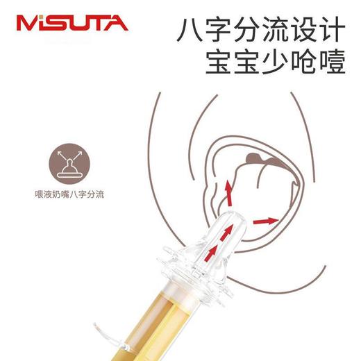 米苏塔针筒喂药器婴儿硅胶奶嘴喂液器防呛喂药喂水器带刻度便携 商品图1