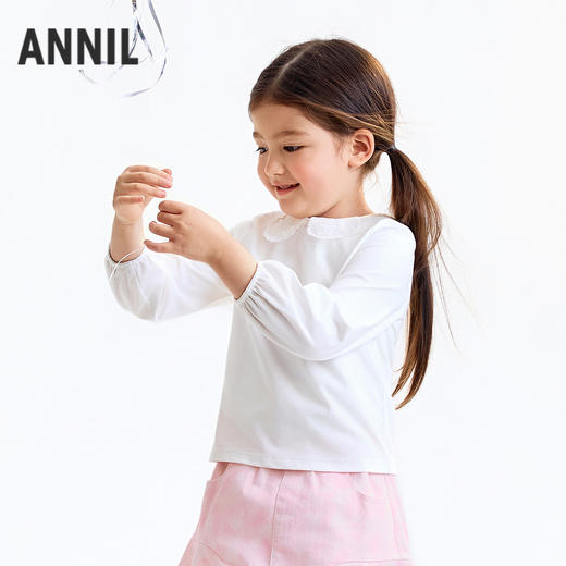 【实体店同款】女童翻领长袖上衣秋季新款安奈儿童装XG531187 商品图1