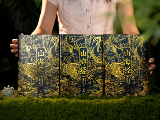 《山海经》2025震撼重生| 烫金典藏礼盒装全3册|全本全注全解，700+古图插画|全百科拓展，一次读懂华夏文明起源|第一次窥见真正的「山海宇宙」！ 商品图0