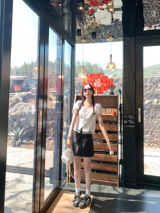 <曾小咸推荐>现货秒杀！泡泡袖短款衬衫 日常149.99 立减80 秒杀69.99！ 商品图6