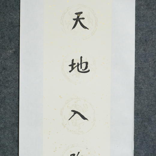 陈金章《天地入胸臆 文章生风雷》书法原作67CM*17CM手写宣纸对联 商品图3