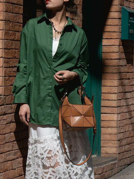 明治真皮水桶包高级感手提单肩斜挎包 商品图0