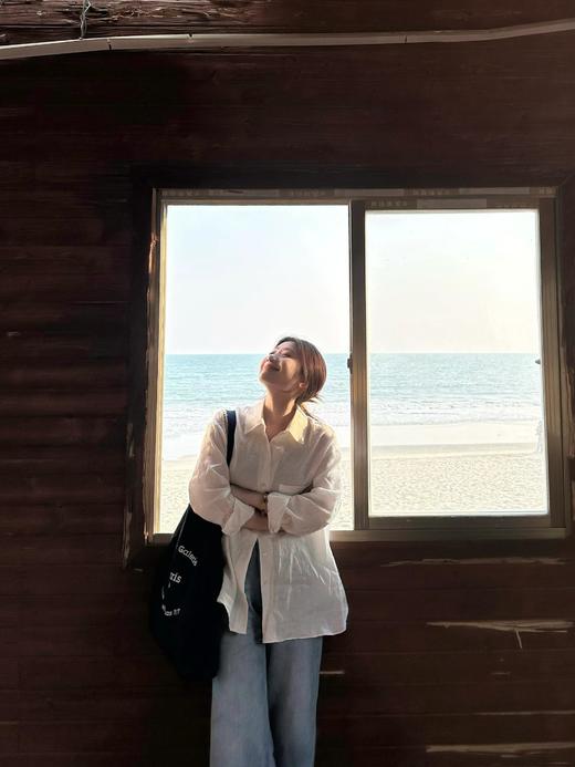 松弛感出片神器老钱风水洗棉麻超薄透气衬衫 商品图4