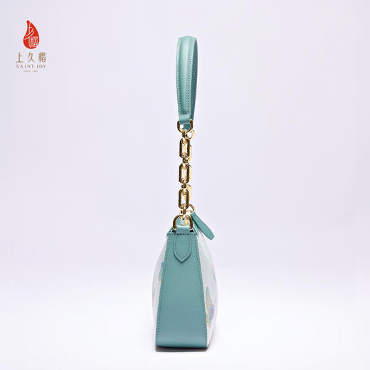 SAINTJOY/上久楷 新中式宋锦女士拎包腋下包晴春蝶戏  BWS25A0502 商品图4