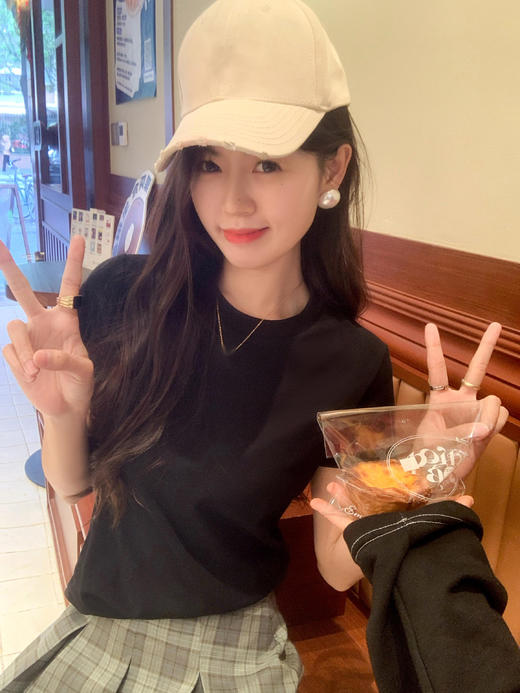 <曾小咸推荐>现货秒杀！卖完不补 ！微信打折价！【经典不过时】4色正肩短袖 日常115/件 立减75.01 秒杀39.99/件！！ 商品图11