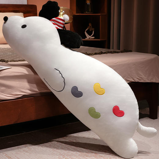 自然醒慵懒小狗冰豆豆双面长条抱枕女生睡觉床上侧睡夹腿枕头孕妇靠枕卧室床头靠垫QYL 商品图8