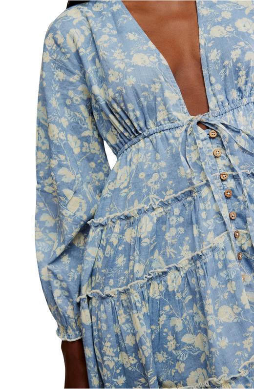 难得折扣！Free People波西米亚风重工长裙连衣裙 商品图2