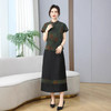丁摩真丝香云纱龟纹新中式国风休闲新款薄100%桑蚕丝半裙AL2581 商品缩略图2