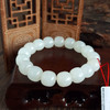 【天然正品】天然约11*12MM无杂裂青海料和田玉桶珠手串天然约11*12MM无杂裂青海料和田玉桶珠手串中性款现售价：980特价！110725NJM03 商品缩略图2